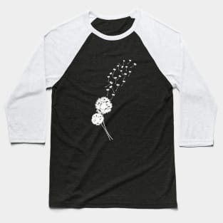 Dandelions Blowing in the Wind Baseball T-Shirt